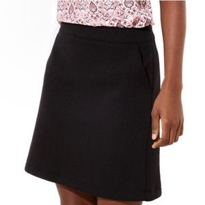 NWT! LOFT Black Pocket Shift Skirt